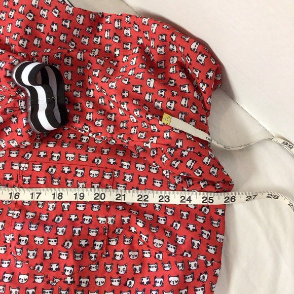 Eloquii red cat/dog print tunic - Picture 9 of 9